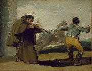 Friar Pedro Shoots El Maragato as His Horse Runs Off Francisco de Goya